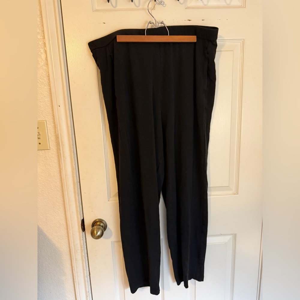 Eileen Fisher comfortable stretchy Black Women's Pants